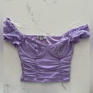 Never worn M boutique corset shirt